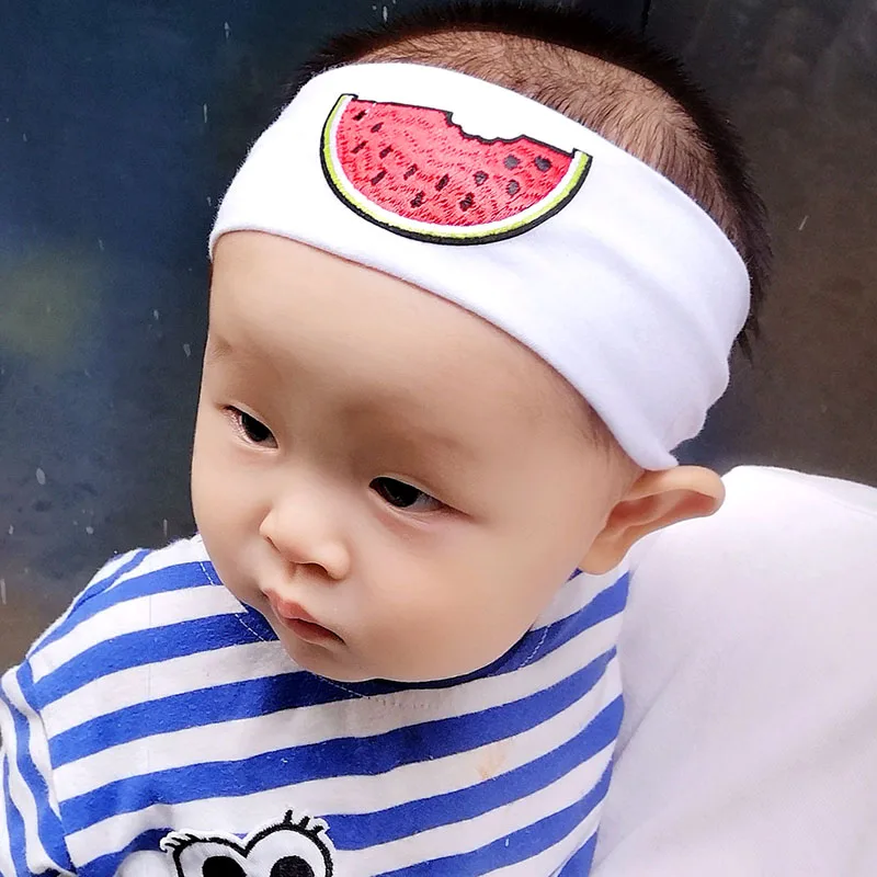 Child Cotton Headbands Cute Baby Girls Boys Summer Solid Color WatermelonTurbands Head band Hair Accessories for Toddler Infants