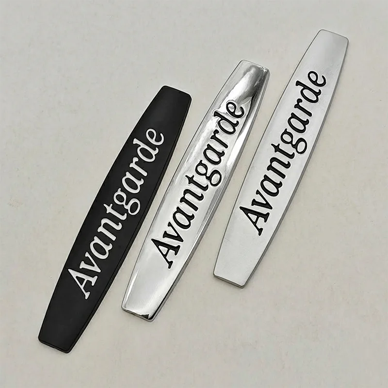 2pcs 3D Metal Logo Avantgarde Emblem Car Side Fender Badge for W204 W212 W211 W203 C E Class Avantgarde Sticker Accessories