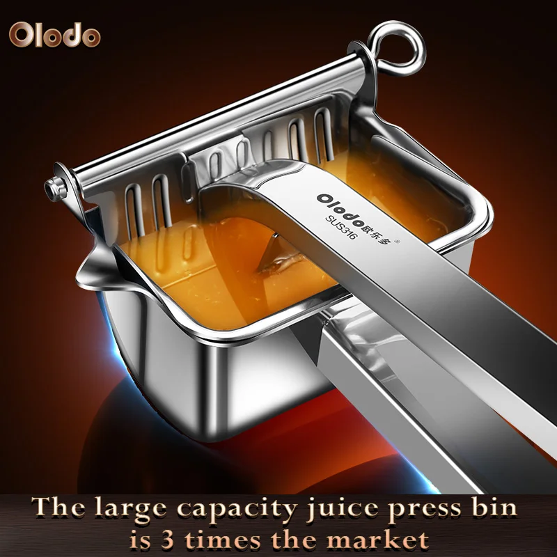 Manual juicer 316 stainless steel fruit juicer Orange red pomegranate special lemon squeezer for home use