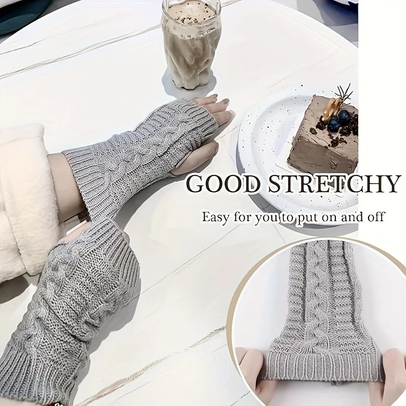 Fingerless Gloves for Women, W - Fingerless Glove Knit ulasan dan harga