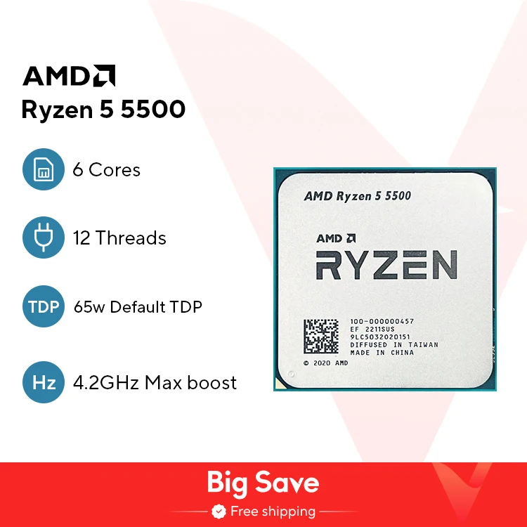 Amd Ryzen 5 5500 R5… - image