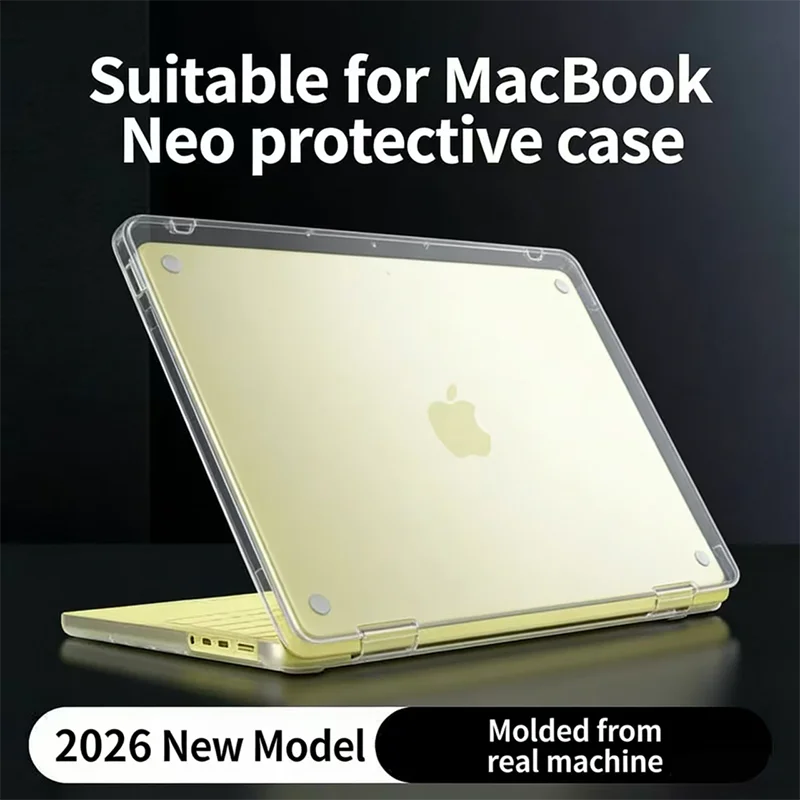 Laptop Hard Case For Macbook Neo 13 Inch A3404 Matte Protective Shell Anti-scratch Colored Shell Anti Stratch Cover A18 2026 New