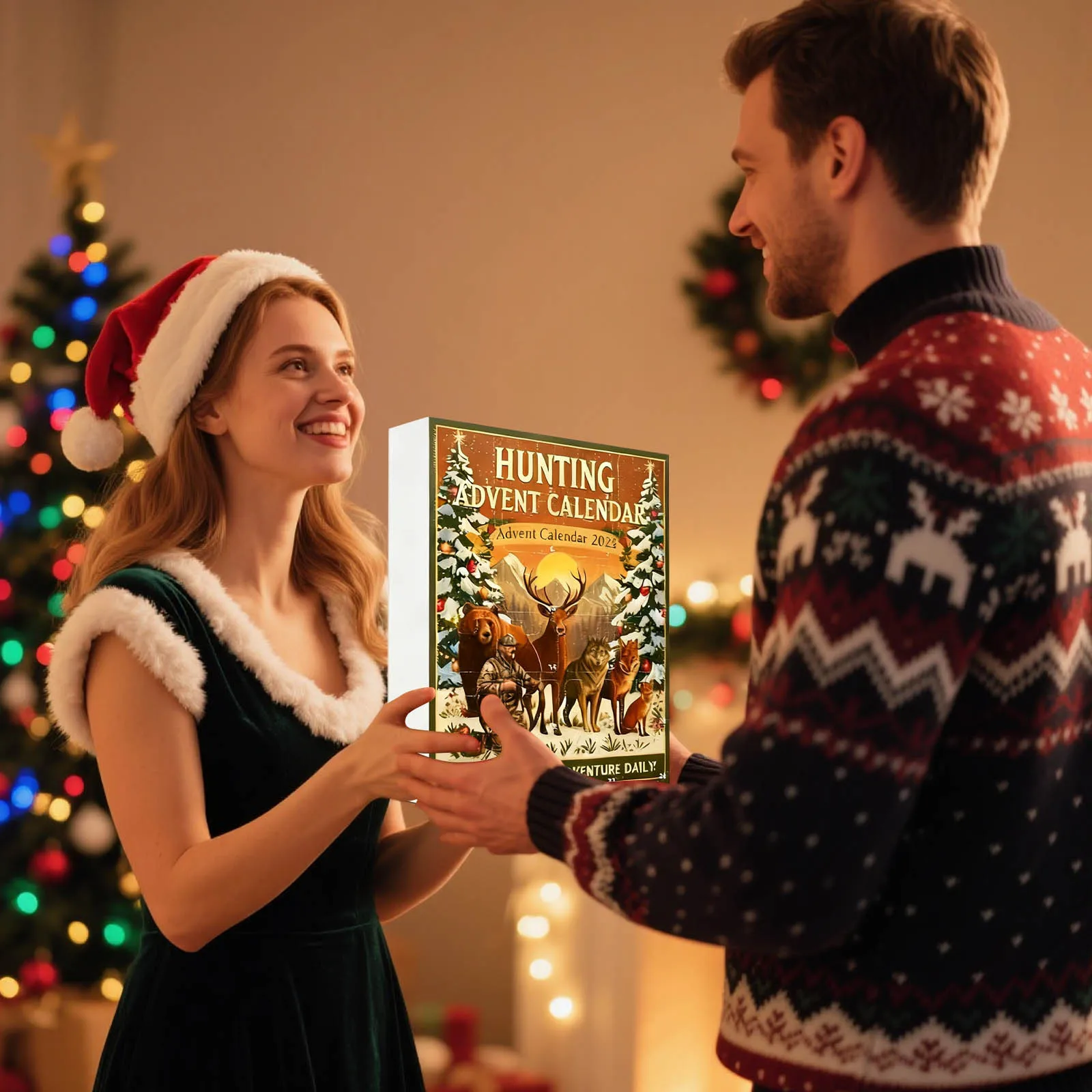 عيد الميلاد العد التنازلي دبوس تقويم القدوم تشريح عيد الميلاد العد التنازلي قلادة تحتوي على 24 رمل محمول متوافق مع الآلة #5