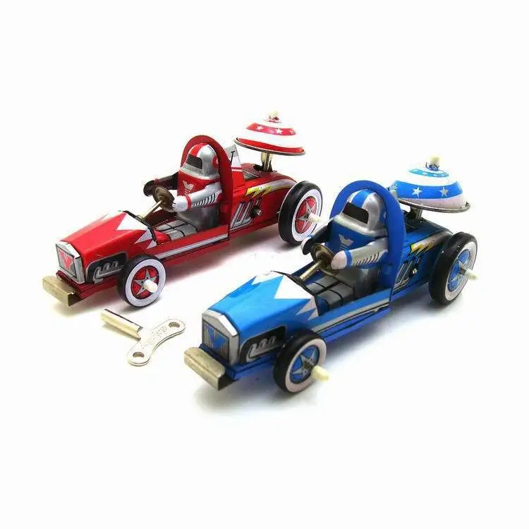 

MS269 Tin Racing Car, Retro Toy Personalized Gift Creative Props Ornament Tin Toy
