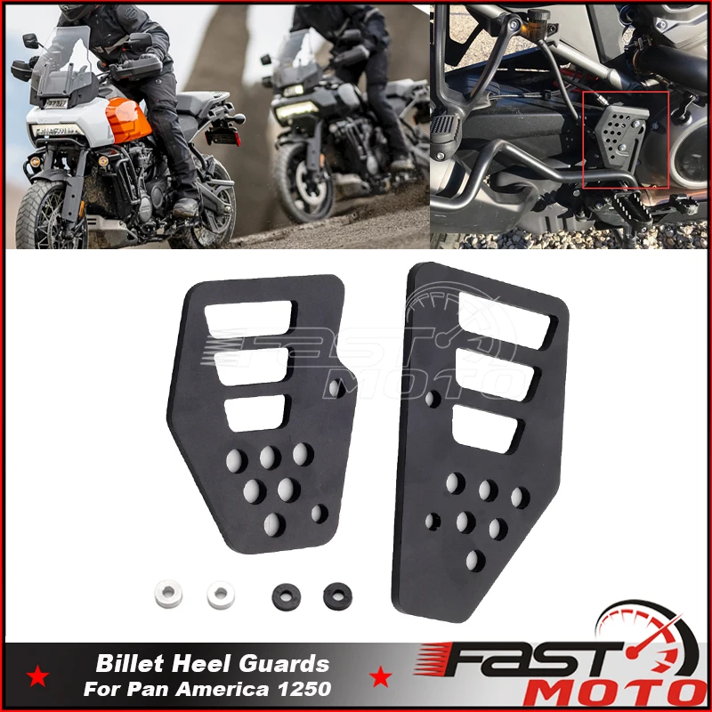 

Алюминиевая защита для пятки для Pan America 1250 S PA1250 RA1250 S 21-24, новая защита для пятки двигателя мотоцикла