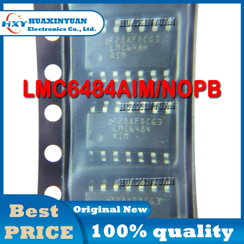 LMC6484AIMX/NOPB LMC6484AIM SOIC-14 Operational Amplifiers - Op Amps CMOS Quad R/R I/O Op Amp ICs Rail-to-Rai Brand New Original