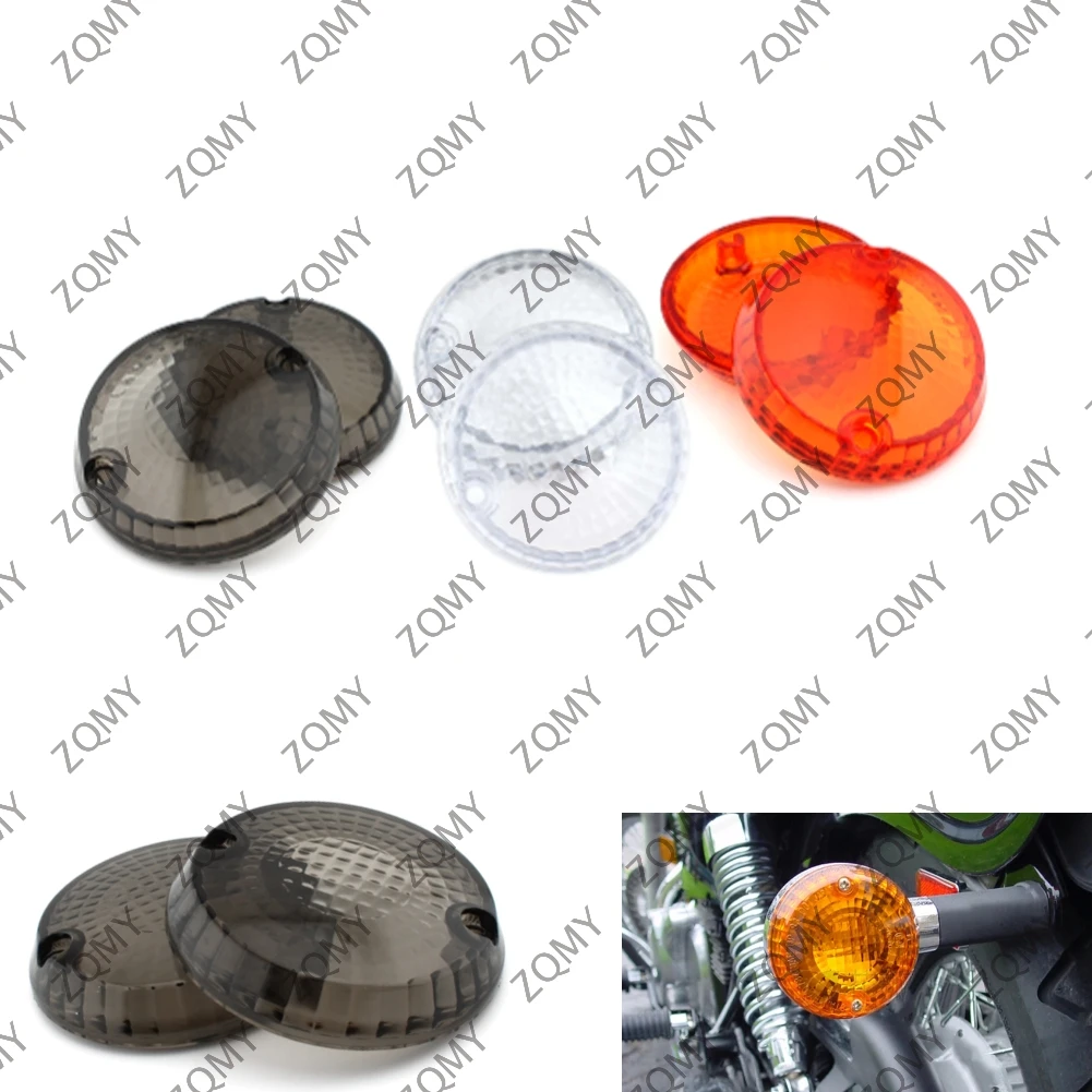 2pcs Motorcycle Turn Signal Lens Cover For Kawasaki Vulcan 1500 Classic Mean Streak 1600 750 800 900