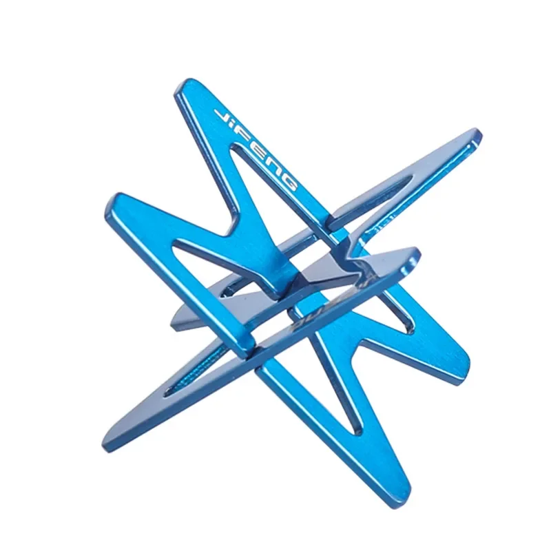 

Cigar Holder Portable Stainless Steel Cross Foldable Display Stand with Leather Case Accessories Tools