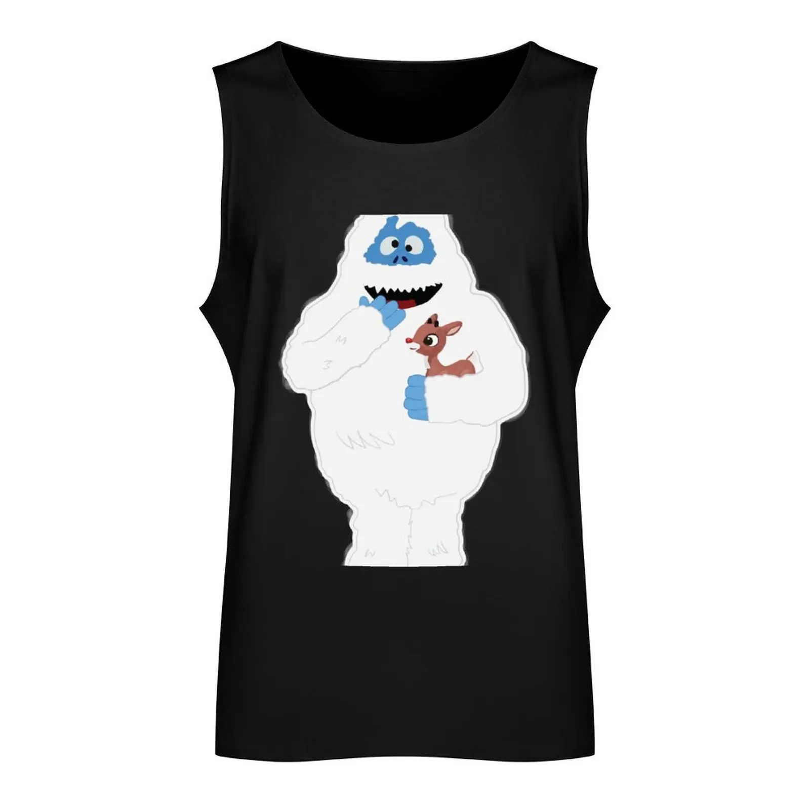 Classic Christmas Abominable Snowman with Rudolph ? GraphicLoveShop Tank Top cute tops summer clothes T-shirt men