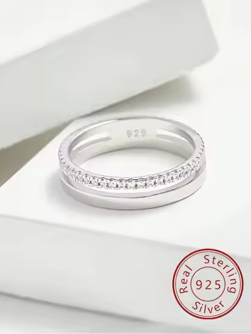 925 Sterling Silver Fashion Sparkling Classic Zircon Ring For Women Engagement Wedding Luxury Fashion High Quality Fine Jewelry