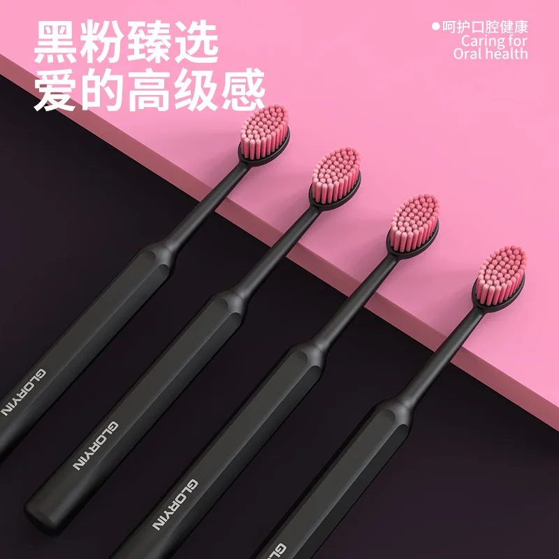 2 wide-head travel essential high-efficiency cleaning soft-bristled manual toothbrushes for adults