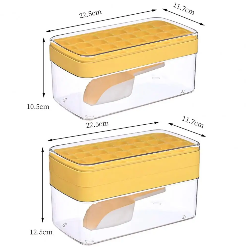 Ice Cube Mold Reusable Food Grade Easy to Release Creative Novelty DIY Wear-resistant Ice Tray Mold with Lid Household Supplies