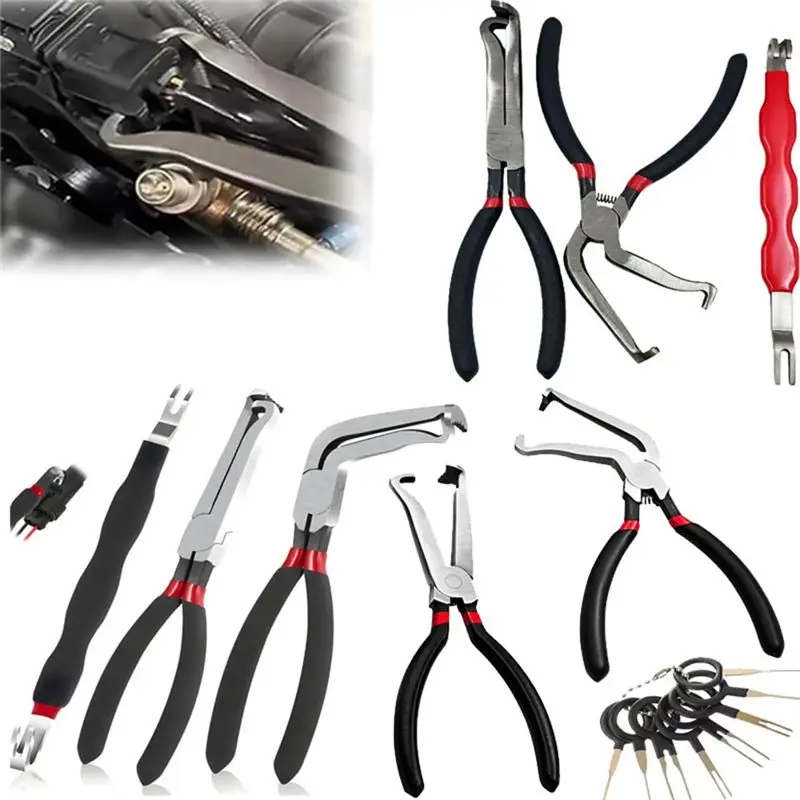 ABKJ-3Pcs Fuel Line Remove Separator Electrical Connector Disconnect Plier Spark Plug Disassembly Tool C