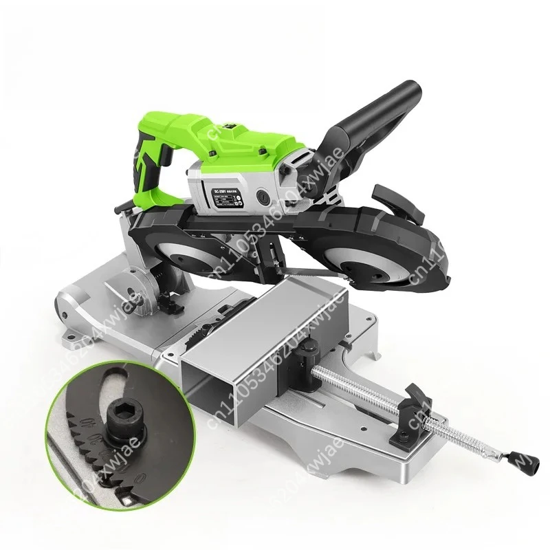 Portable Horizontal Band Saw, Compact Metal Cutting Machine with Multi-function for Home Use