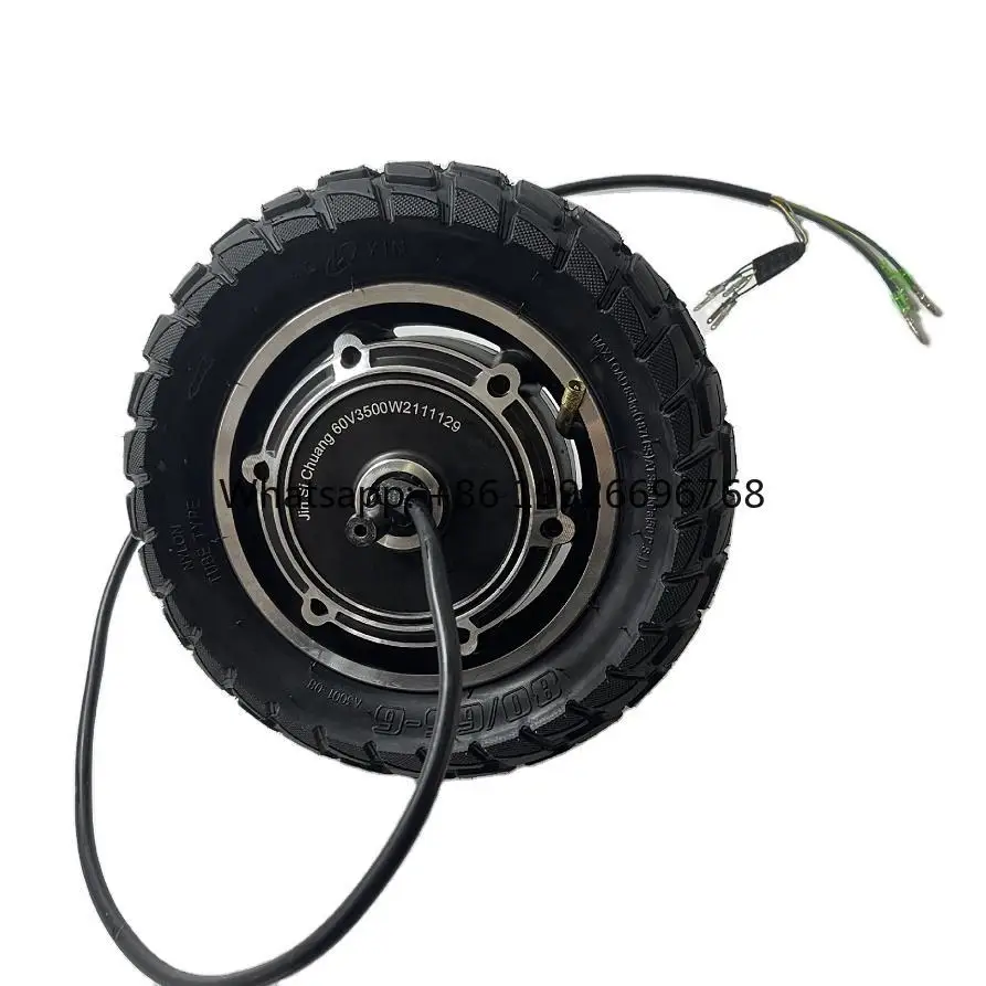 

10-дюймовое бесщеточное безредукторное мотор-колесо для скейтборда/самоката, 48В/60В, 1500Вт, высокой мощности