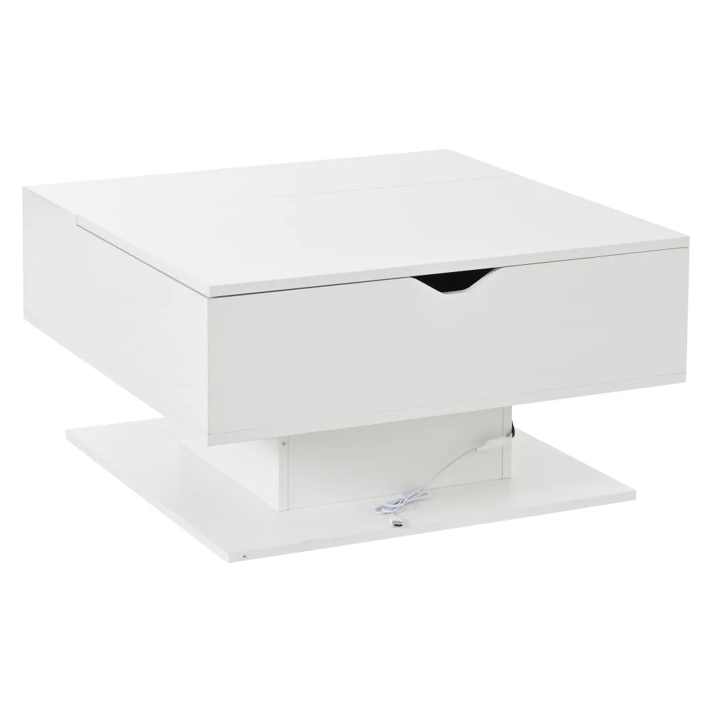 Moodne diivanilaud tõstetava lauaplaadiga, valge kõrgläige, elegantse minimalistliku disainiga. Valge, läikiv pind loob kaasaegse ja puhta ilme, täiendades igat elutuba.