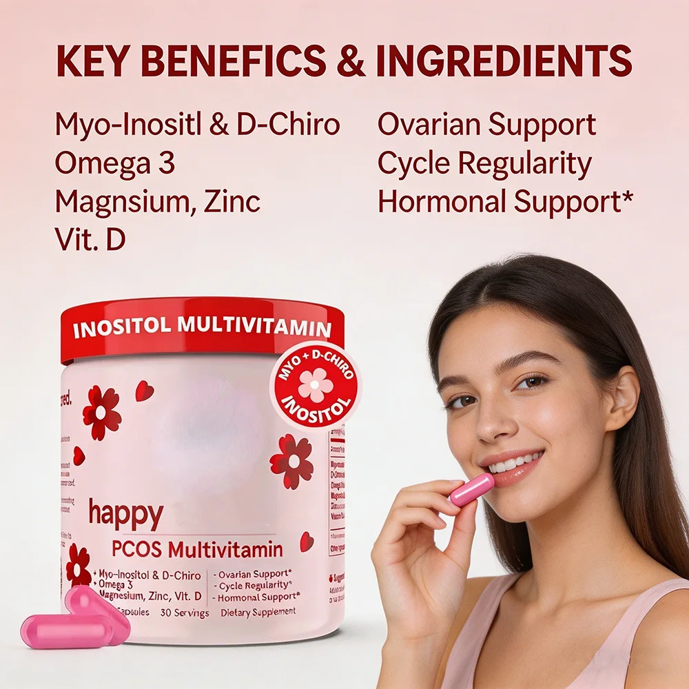 

1 Bottle of Hormone Inositol Complex Vitamin Capsules Supplement Camp Improves Skin Condition and Promotes Fat Metabolism
