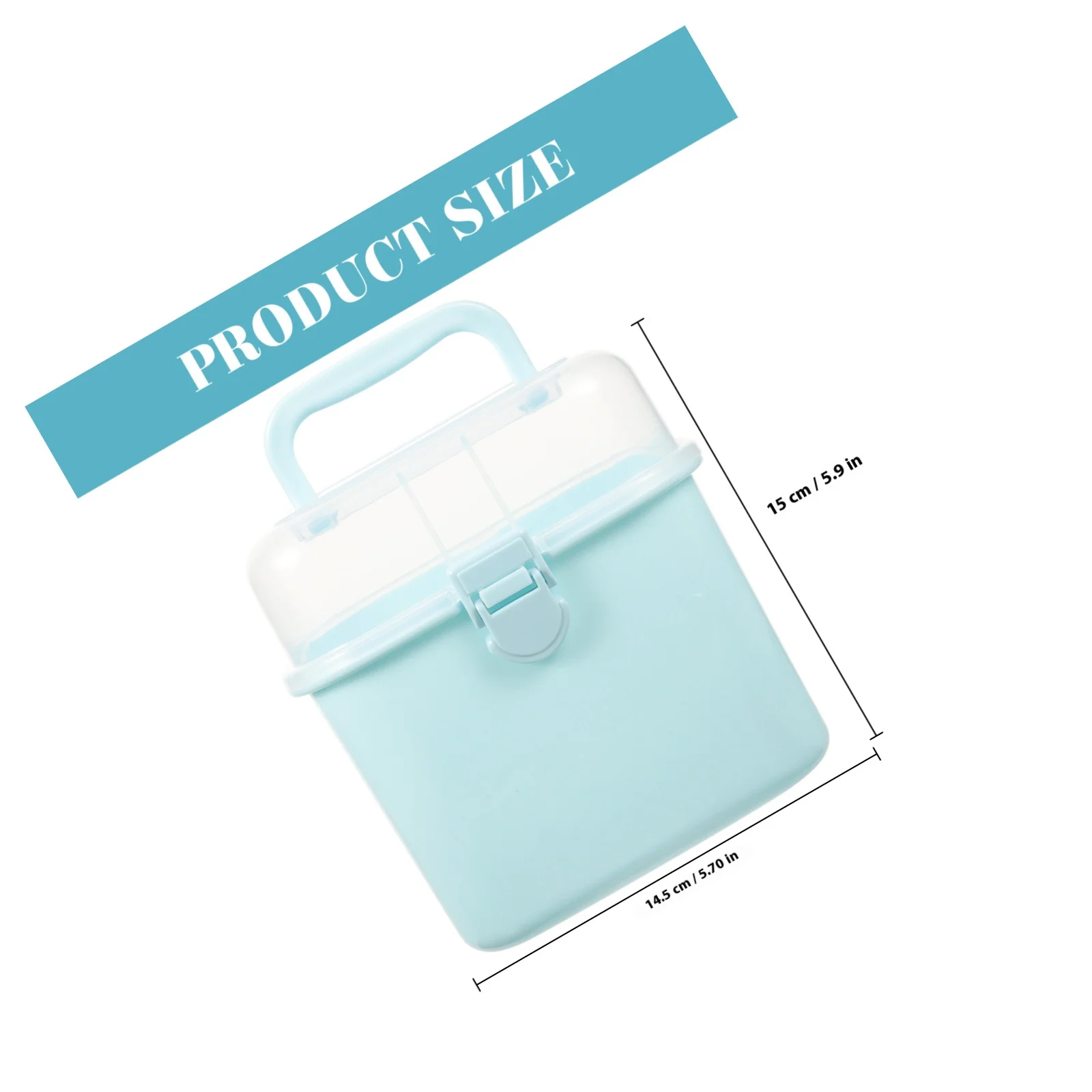 1 قطعة صندوق دواء الطوارئ الأسرة سعة كبيرة حاوية الإسعافات الأولية البلاستيكية للمنزل السفر في الهواء الطلق استخدام تخزين الأدوية