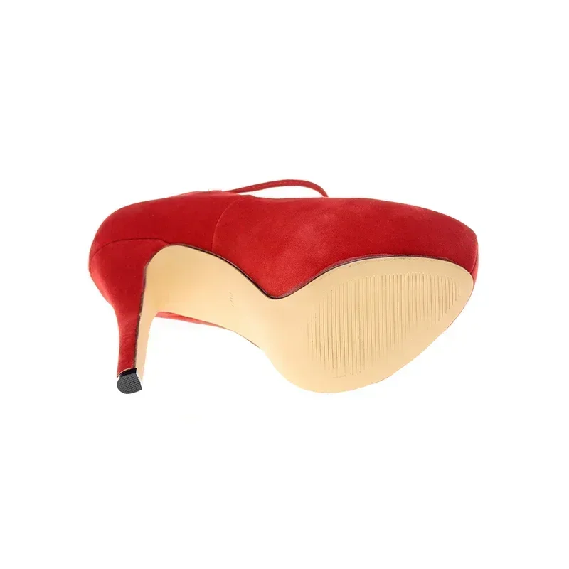 Cross-dresser Unisex Men\'s Pumps Stilettos 14cm Ultra High Heels Sexy Ankle Strap Platform Nightclub Fetish Shoes Large Size 43