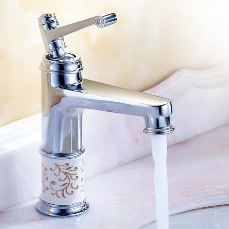 

Золотой смеситель для раковины в ванной комнате, латунный смеситель для ванной комнаты, холодная и горячая латунь, хромированный смеситель для раковины, смеситель для раковины, кран для мытья на палубе