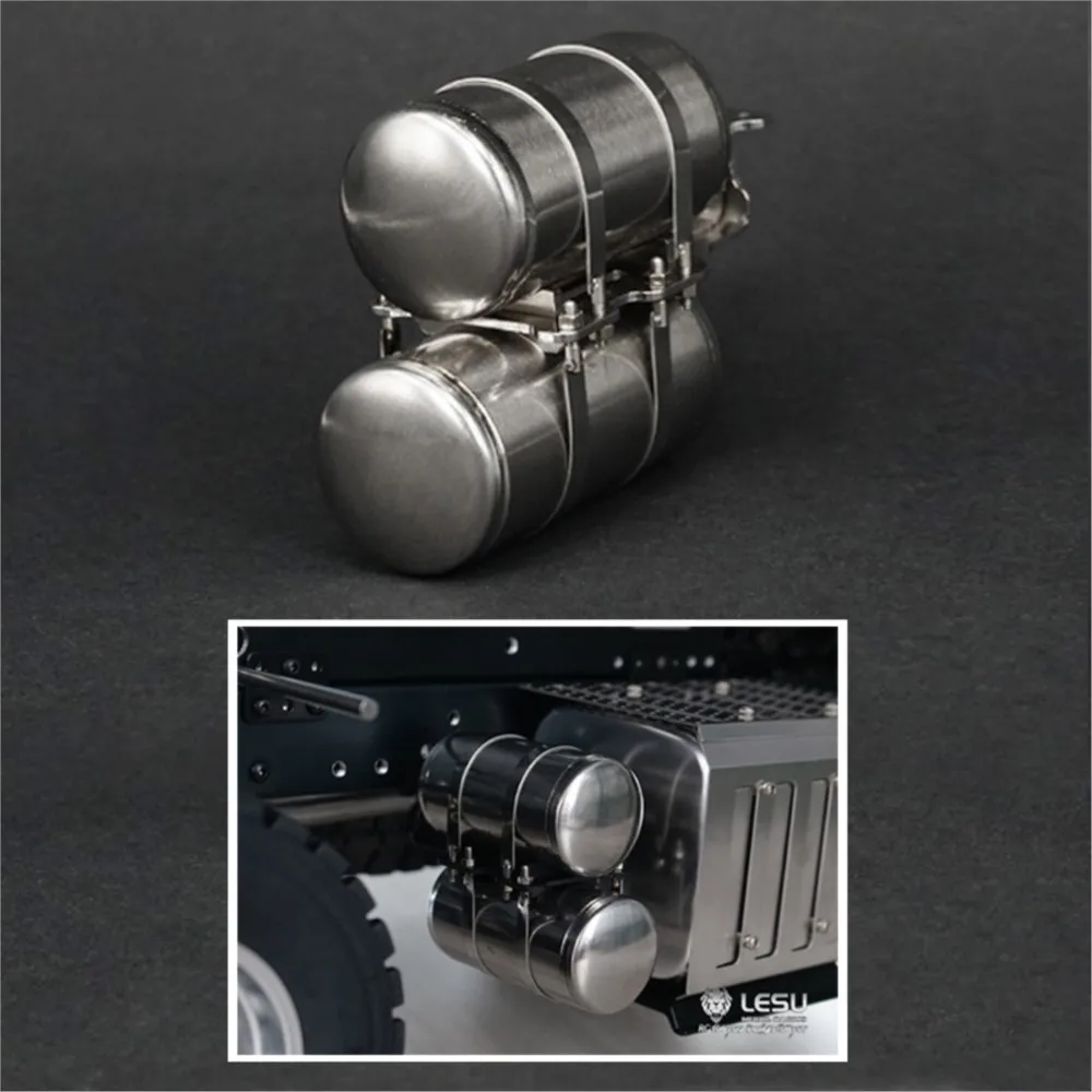 ถังลมโลหะ LESU 1/14 สำหรับรถบังคับวิทยุ DIY TAMIYA 3348 รถบรรทุก รถดัมพ์ อะไหล่รถโมเดล รีโมทคอนโทรล อุปกรณ์เสริมสำหรับรถก่อสร้าง