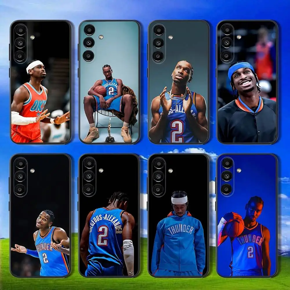 

Basketball star SGA S-Shai COOL Phone Case Silicone Soft For Samsung Galaxy A73,31,32,72,41,53,52,71,22,5G,Note,J7,8,9