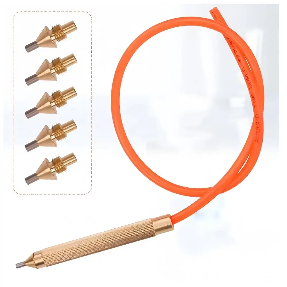 Dental Blaster Handle Pen Tungsten Steel Tip Nozzle With 40cm Sillicone Tube Dental Lab Sandblasting Machine Spare parts