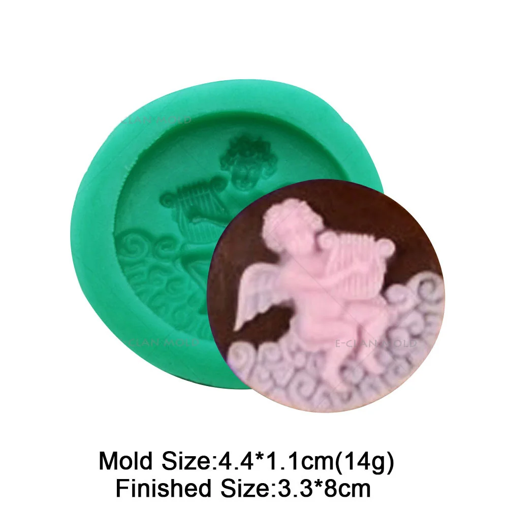 Engel Serie Fondant Silikonform Amor Flügel Modell Zucker Cupcake Schokolade Backen Kuchen Werkzeuge handgemachte Ton Harz machen Form – Detail 15