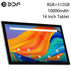 タブレットAndroid9.0フルHD,8GB RAM, 512GB ROM,デュアル4g電話,wifi,5g,GPS, 1920x1200, 14インチタブレット,10000mAh