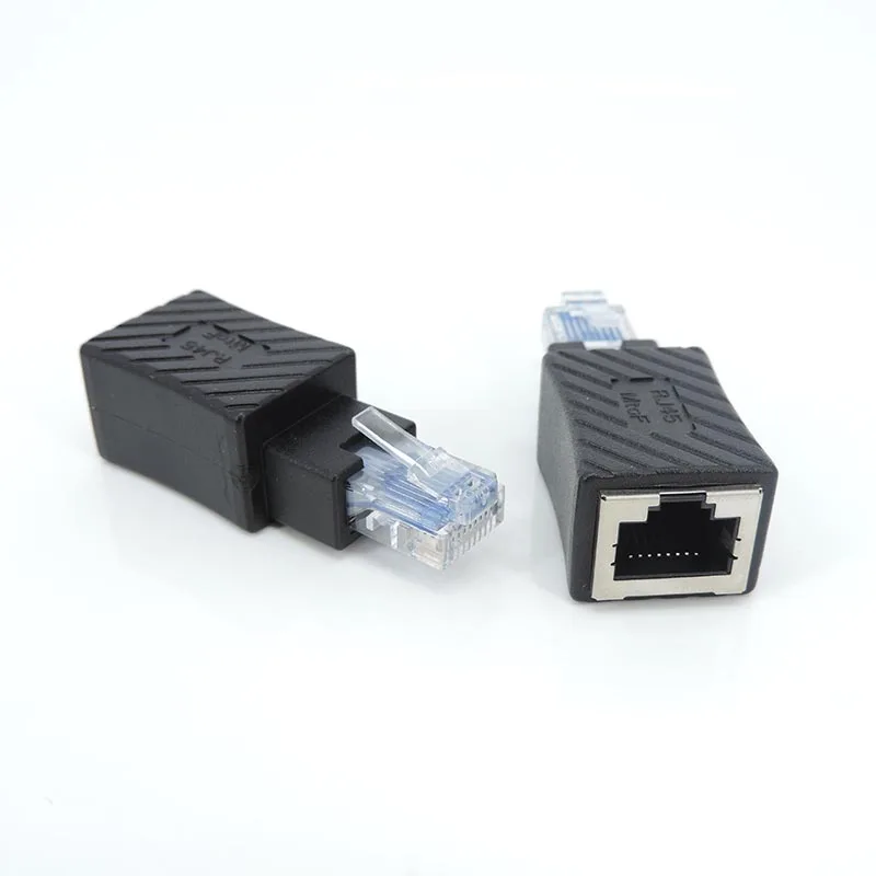 

1pcs/2pcs/5pcs RJ45 Male to RJ45 Female Cat5/6 Ethernet LAN Extension Adapter Up Angle connector for Computer Notebook