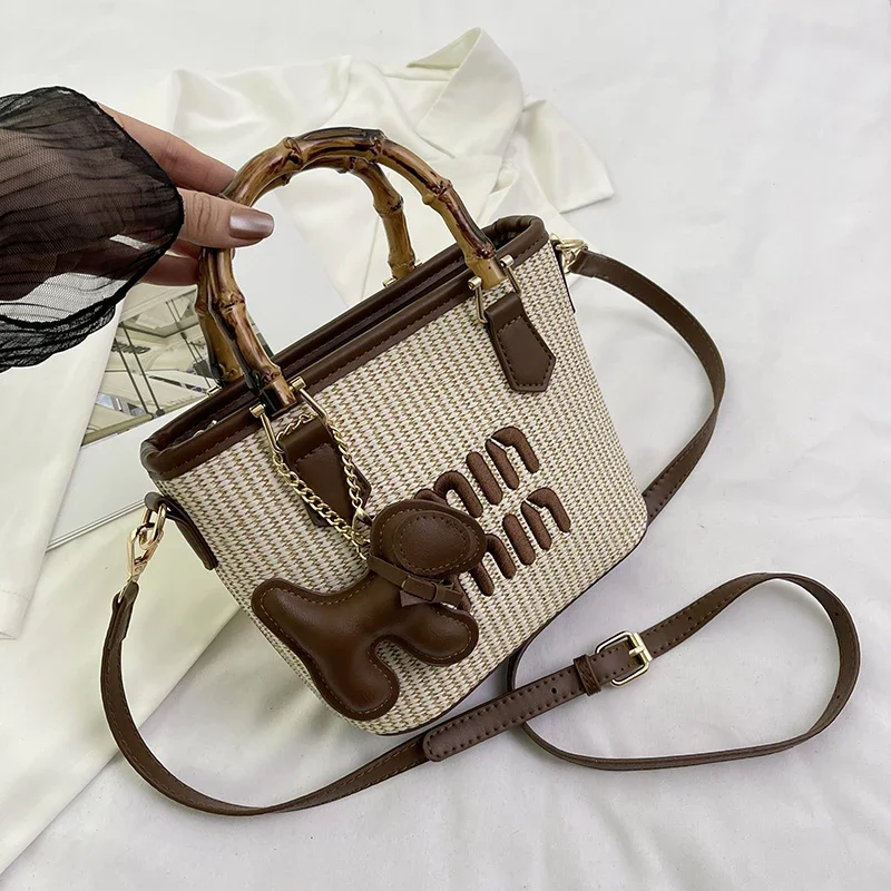 حقيبة كروس جلدية كلاسيكية عالية الجودة للنساء حقيبة ركاب كاجوال أنيقة فاخرة مع شعار الرسالة #6