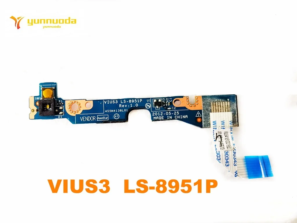 VIUS3 LS-8951P Para Lenovo S300 S400 S405 S415 S410 Placa de interruptor de botão liga / desliga