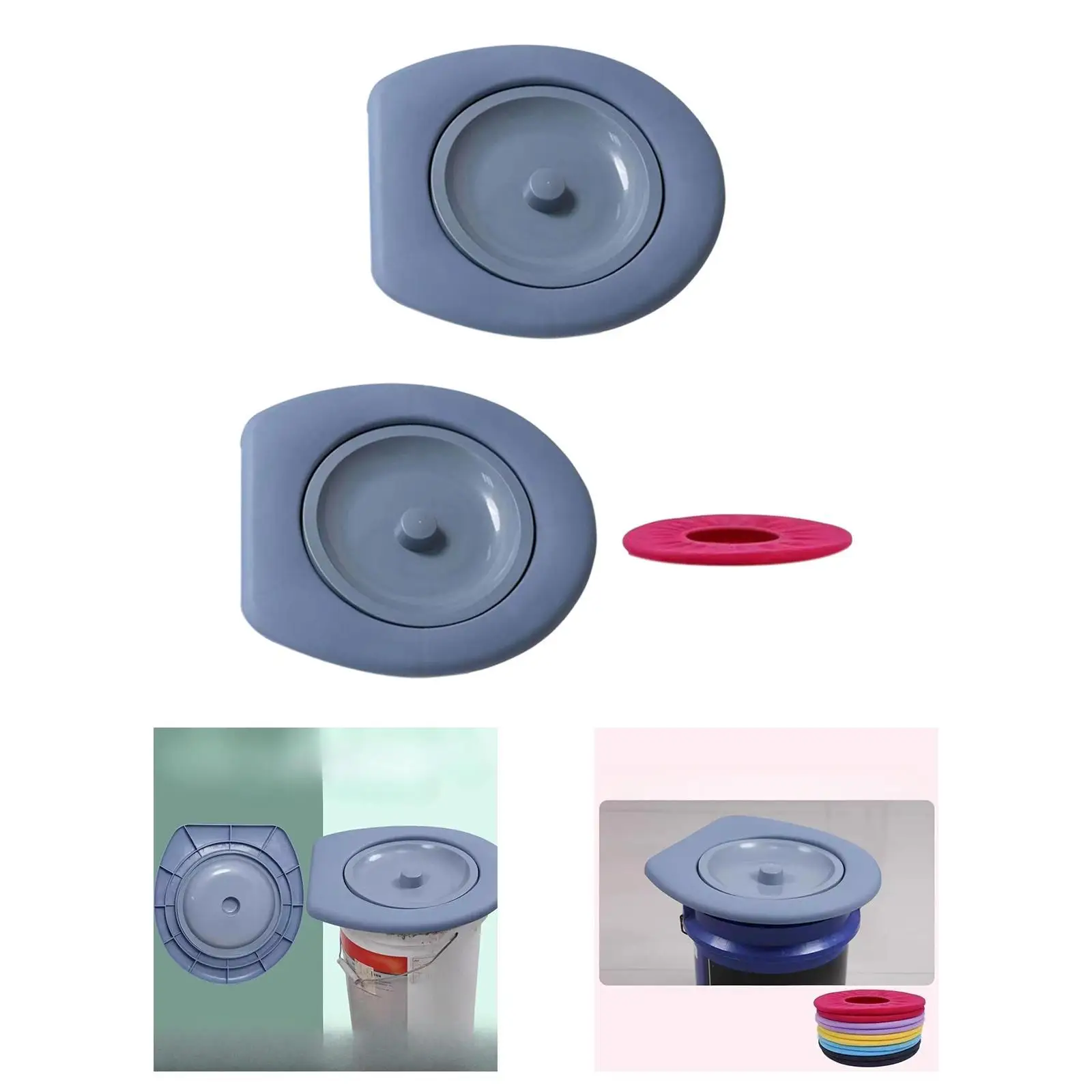 

Bucket Toilet Seat Portable Camping Toilet Seat for Buckets Beach Long Trips