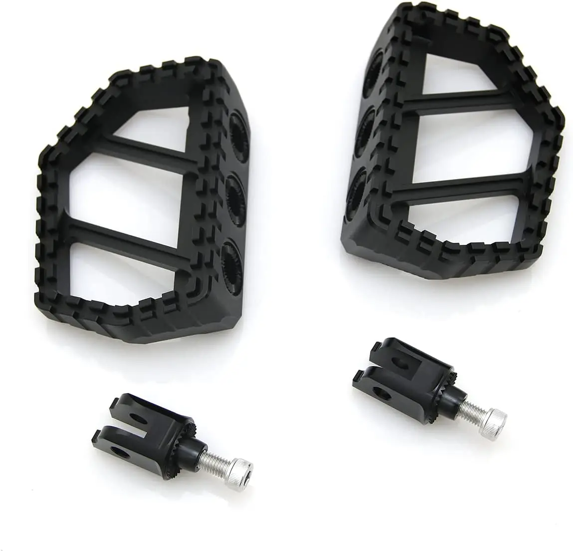 ألواح أرضية صغيرة صناعية متينة على شكل MX من STLF لألواح القدم لـ Softail Sport Glide Fat Bob 114 2018-up (بدون مطاط)