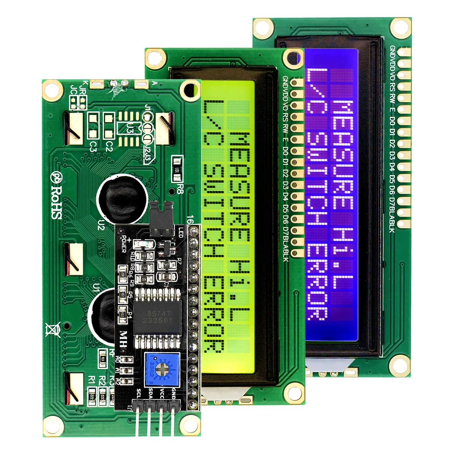 Modulo LCD LCD1602A 2004A 12864B 0802 16x2 20x4 Display LCD a caratteri PCF8574 interfaccia IIC I2C Controller HD44780 per Arduino