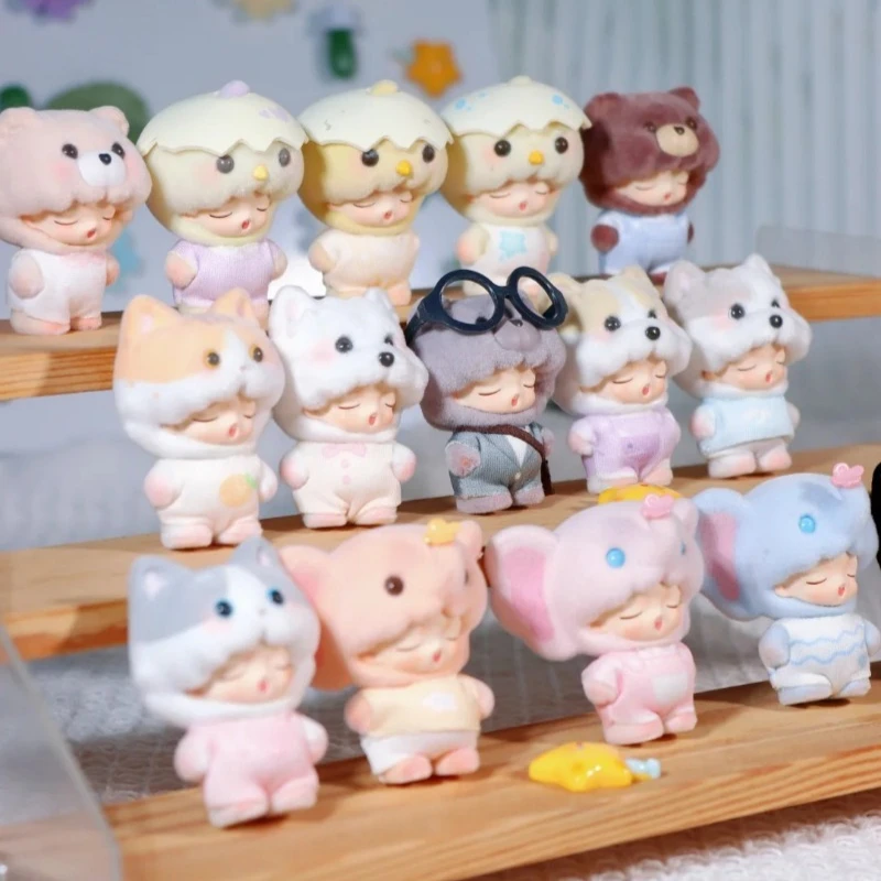 

YUMO Cute Pet Family Mini Series слепая коробка YUMO Mystery Boxes Коллекция фигурок Модная игровая игрушка Подарочный орнамент Сумка-сюрприз для девочек