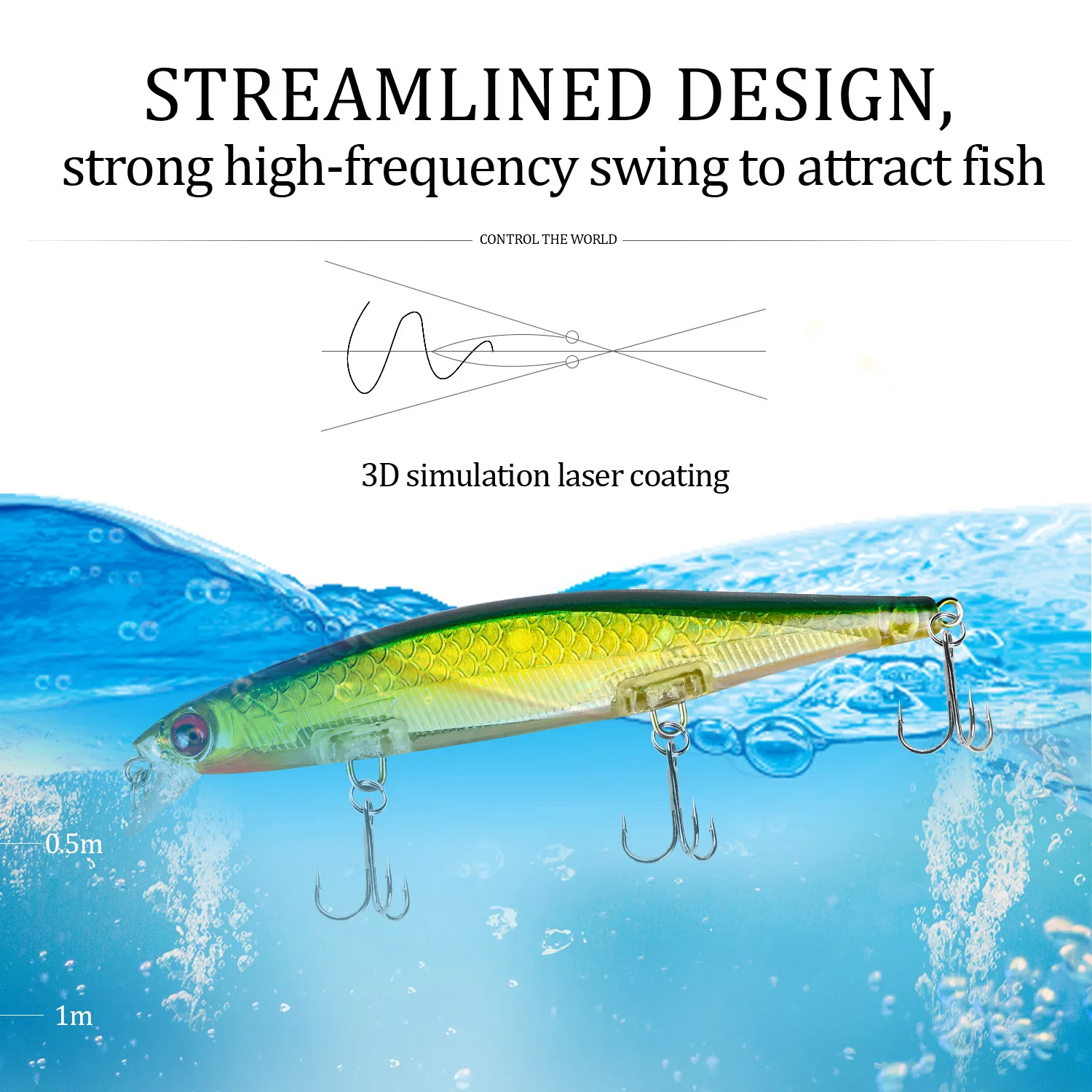 JERKBAIT CHANCE hundido minnow para lucio – wobbler vástago largo - imagen 3