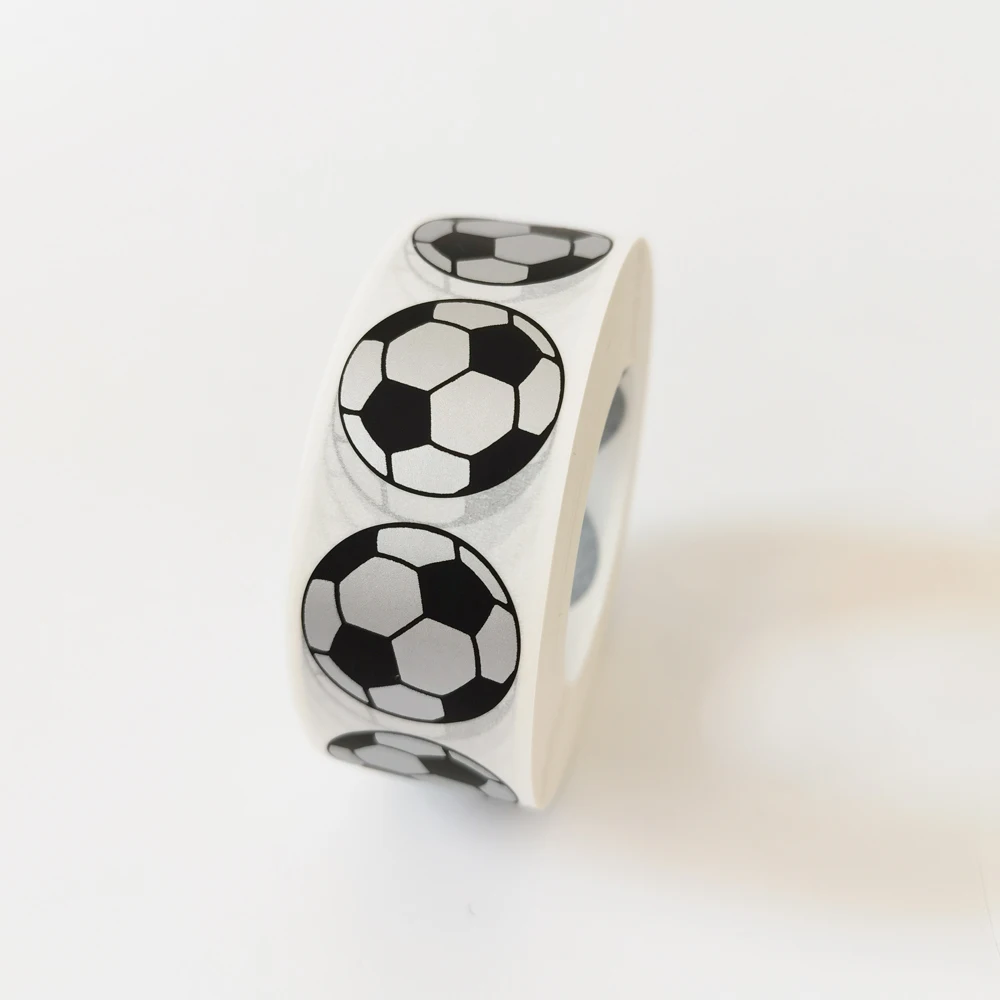 

25 мм, 1 дюйм, круглые наклейки с рисунком футбольного мяча, наклейки без рисунка для секретного кода, крышка для домашней игры, свадьбы