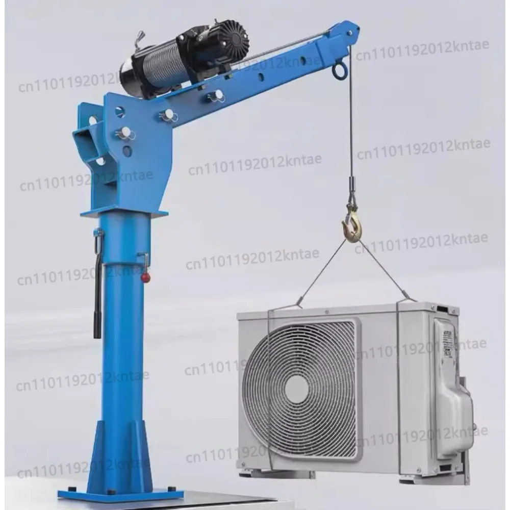 Convenient small crane 12v24v household Warehouse factory truck lifting 1 ton truck mounted crane 220v