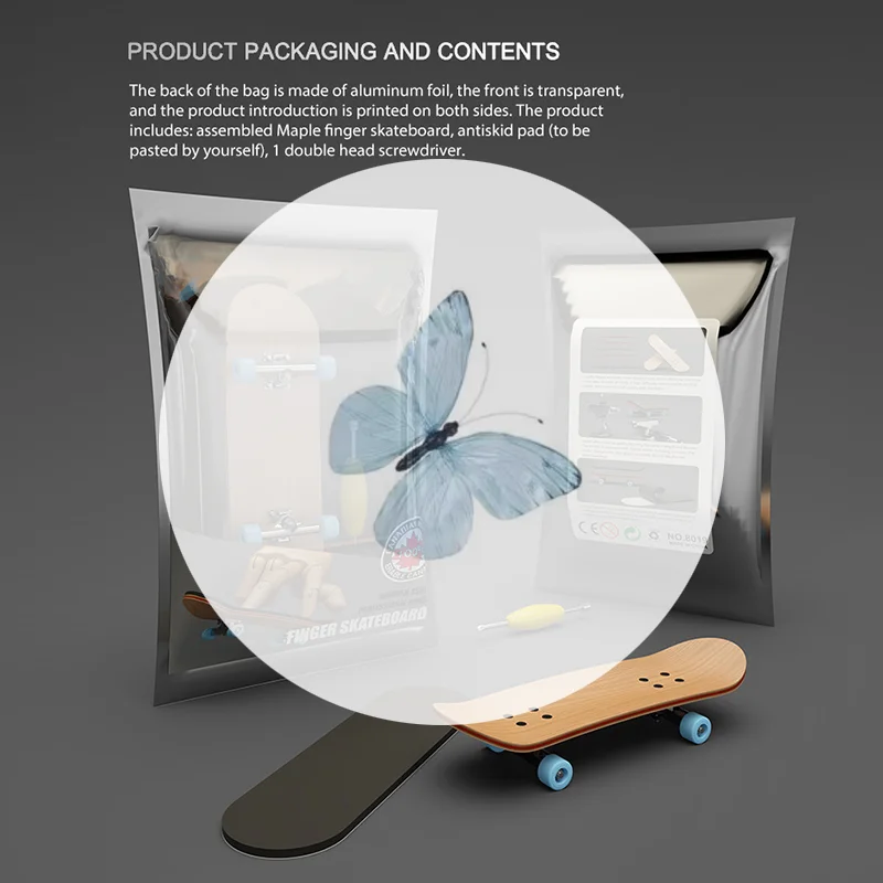 1Set Finger SkateBoard Wooden Fingerboard Toy Professional Stents Fingers Skate Set Novelty Children Christmas Gift Puzzle Toy