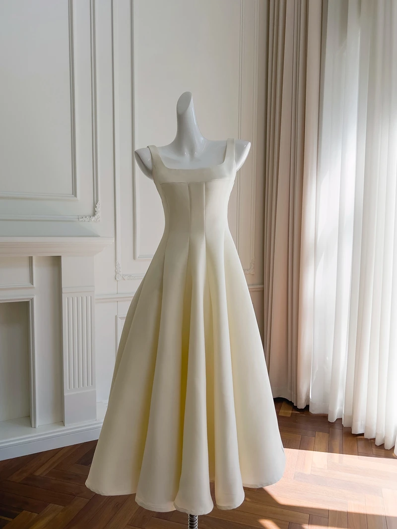 

Ele винтажное атласное платье с завязками на талии Hebe Sle, длинное платье Cisas для вечернего ужина для женщин, новые летние поступления