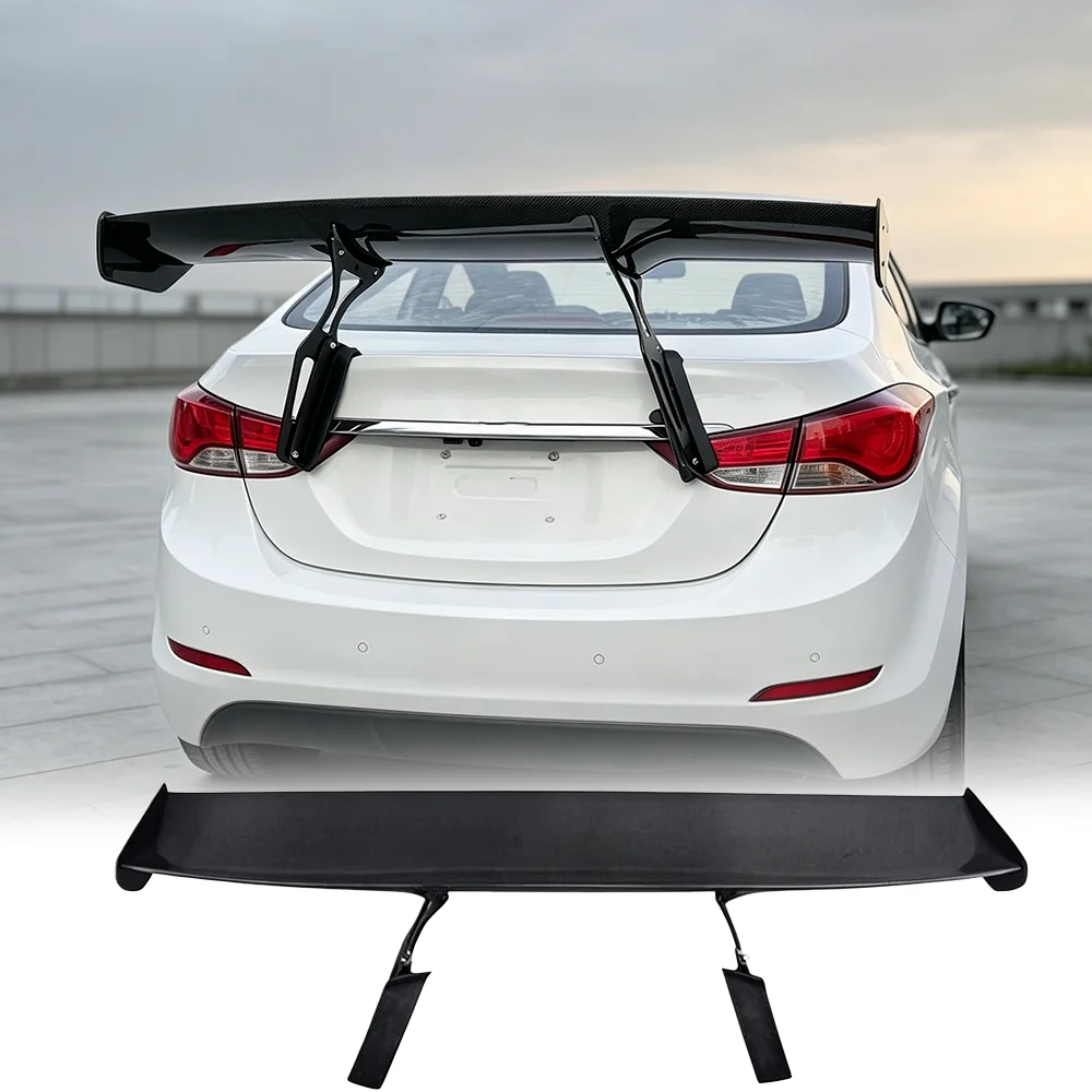 for modern Elantra MD Avante MD 2011-2016 genuine carbon fiber rear spoiler luggage compartment rear wing coupe modification