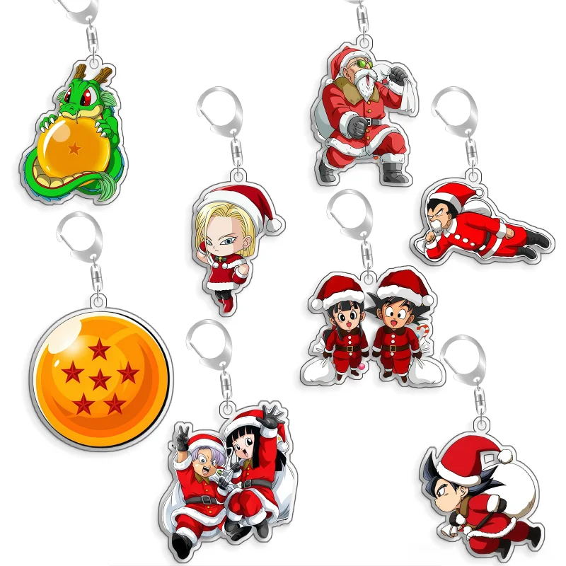 

For Dragon Ball Shenron Kame Sennin Krillin Bulma Trunks Acrylic Selfmade Cartoon Anime Keychain Pendant Toy Gift 5cm
