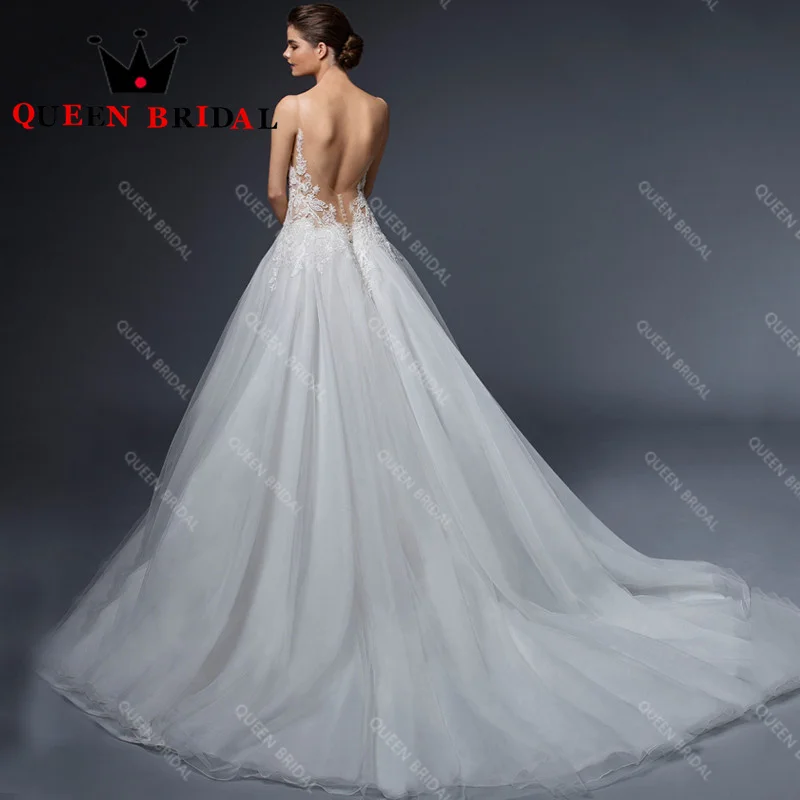 Graciosos apliques vestido de casamento, vestidos de baile nupciais, cintas de espaguete, sem encosto, até o chão, personalizado, C28X, 2023, Novo