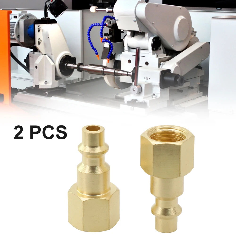 

2pcs 1/4\\\\\\\" NPT Air Line Hose Compressor Connectors Brass Female Quick Release Fittings For Air Compressor Pneumatic Parts