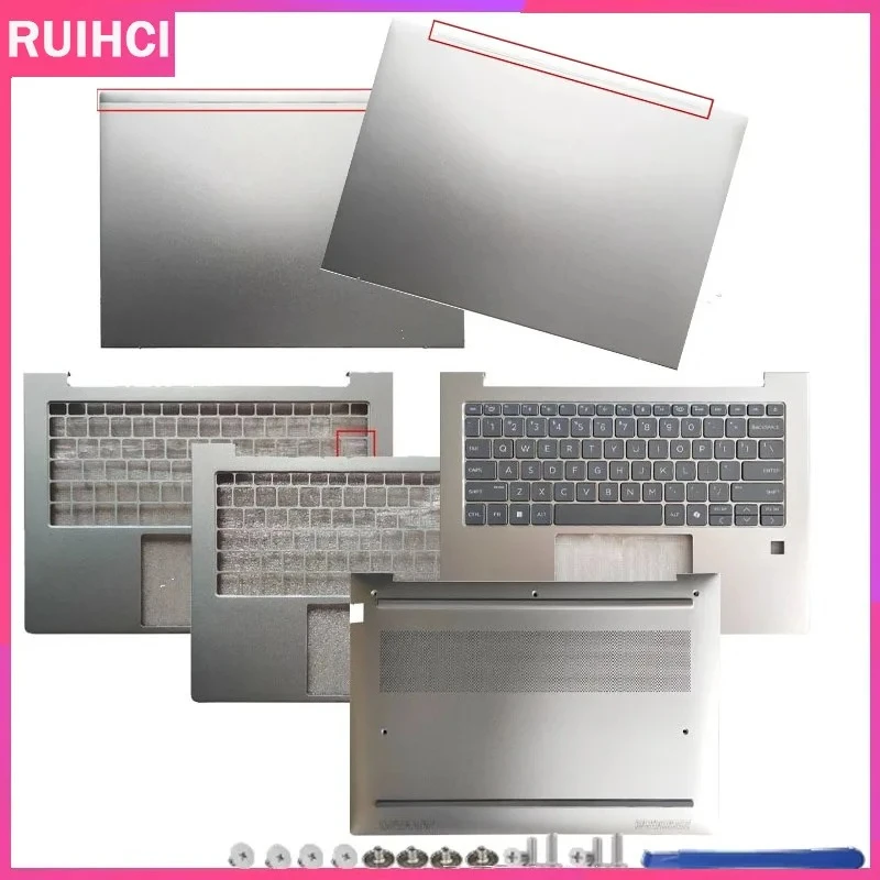 

New For HP Elitebook 640 G11 645 G11 Laptop LCD Back Cover Upper Palmrest Keyboard Bottom Shell Lower Base Case 14Inch