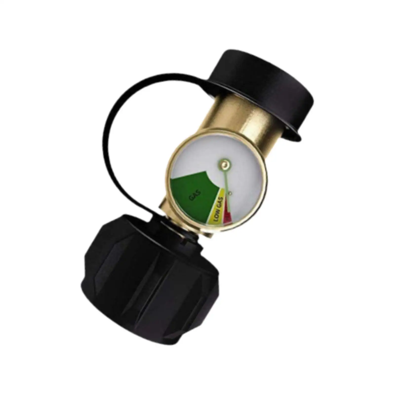 Propane Tank Gauge QCC1 Adapter Pressure Detector Brass Material BBQ Heater Accessory for Propane Grill for RV