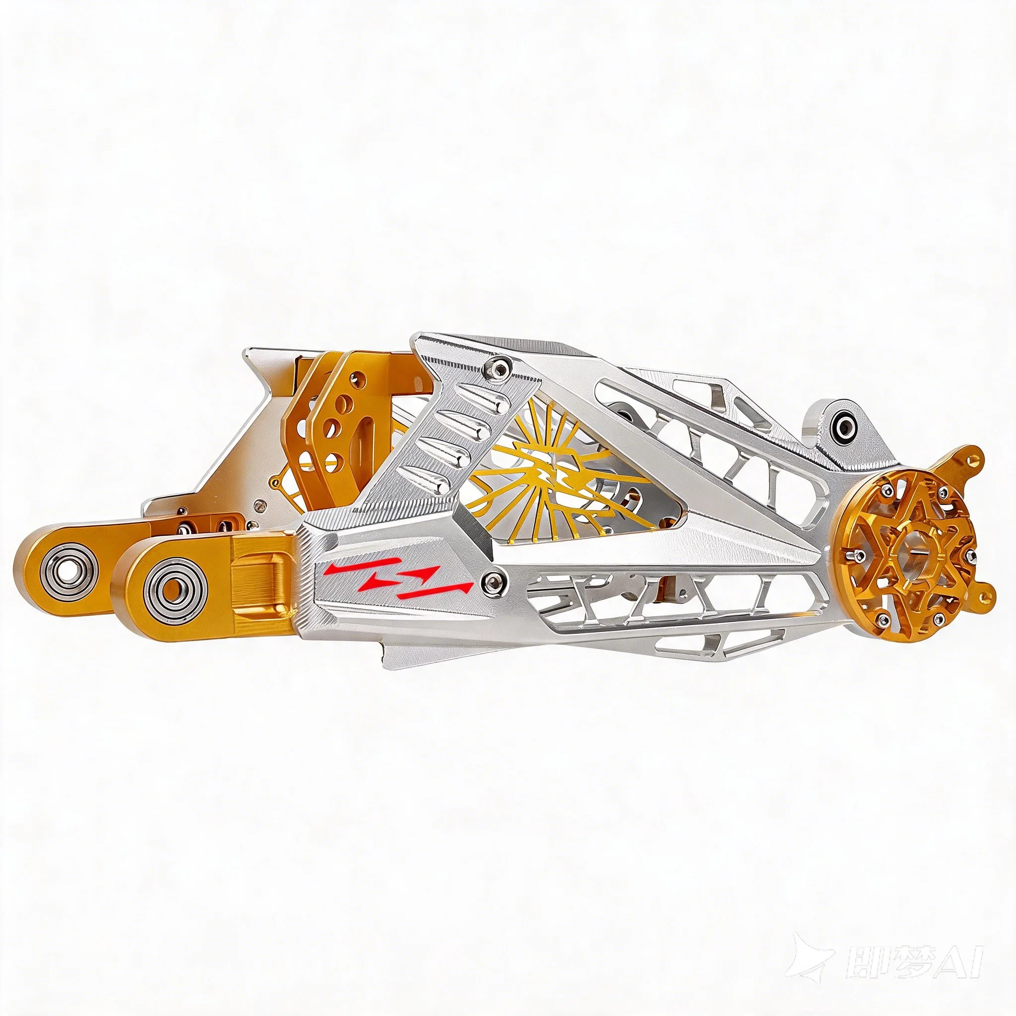 HH Aegis Gen 2 Lotus 6061 Aluminum Alloy Swingarm 460MM Hole Spacing High Temperature Resistant for Electric Motorcycle