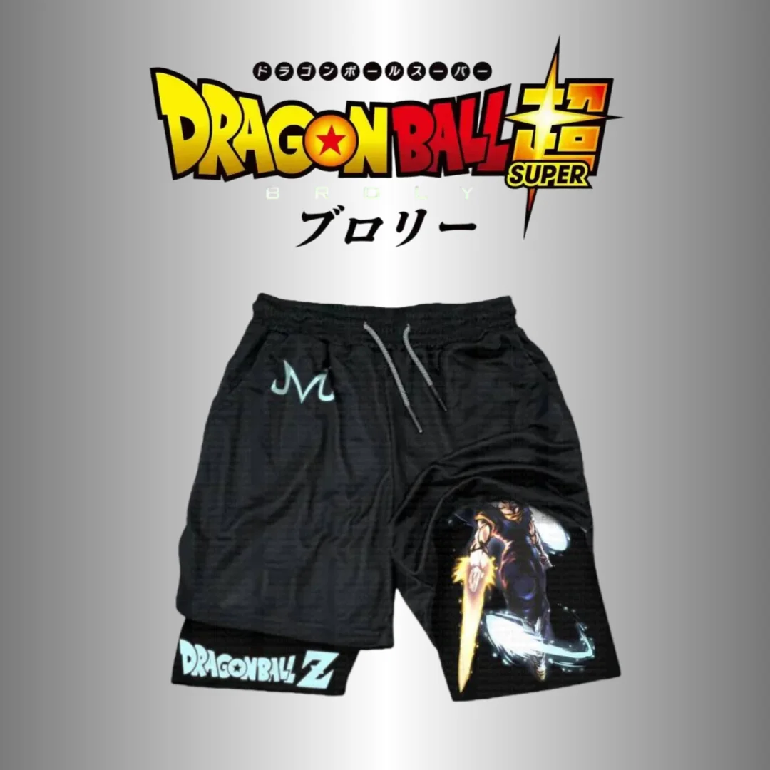 

Лето 2021, мужские спортивные шорты Bandai Dragon Ball Z, шорты с графическим принтом, дышащие модные спортивные шорты Y2k