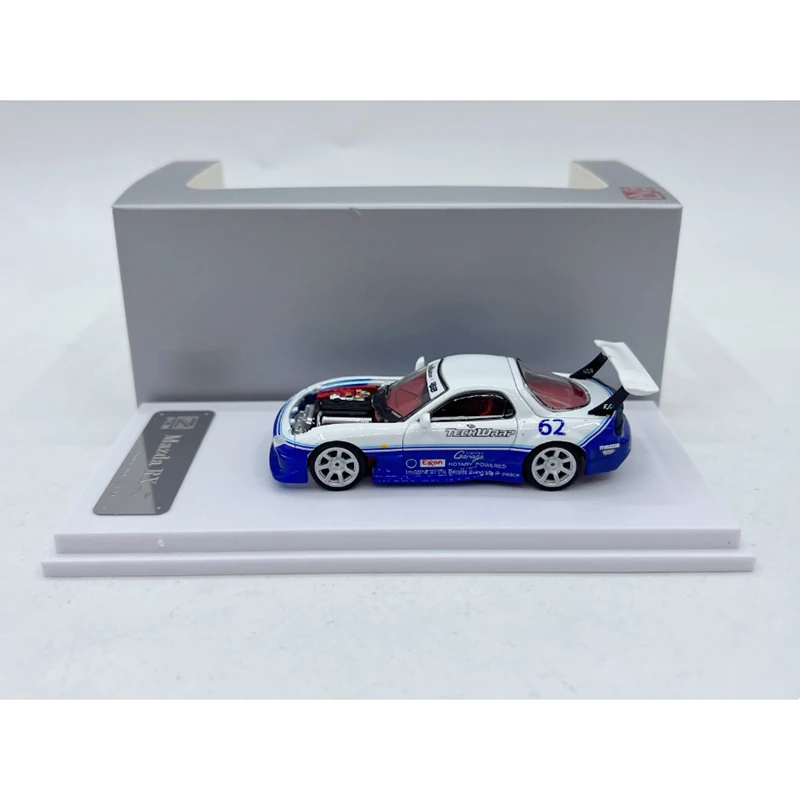 DCM Diecast 1/64 Bilancia MAZDA RX7 Wide-body Modificato In Lega Modello di Auto Per Adulti Bambino Giocattoli Collezione Souvenir Regali Spettacolo Statico